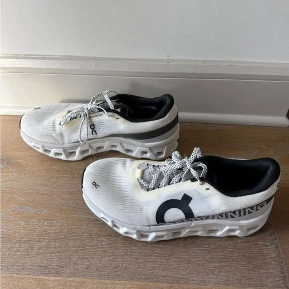 On Running Women's Sneakers - White and Black - Picture 1 of 7